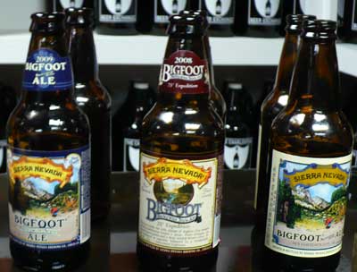 bigfoots 2009, 2008 and 2007 Sierra Nevada Bigfoot barleywines