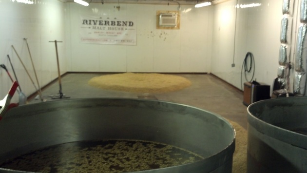 The Banana Room at Riverbend Malt House, where the process starts.