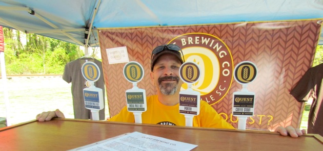 This was Quest Brewing's coming out party for Greenville, with Don Richardson showing off all four of his soon-to-be year round selections.