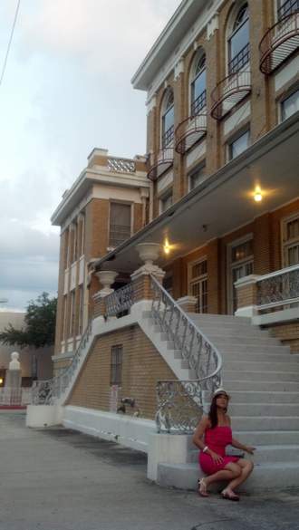 Nicole outside of the Cuban Club